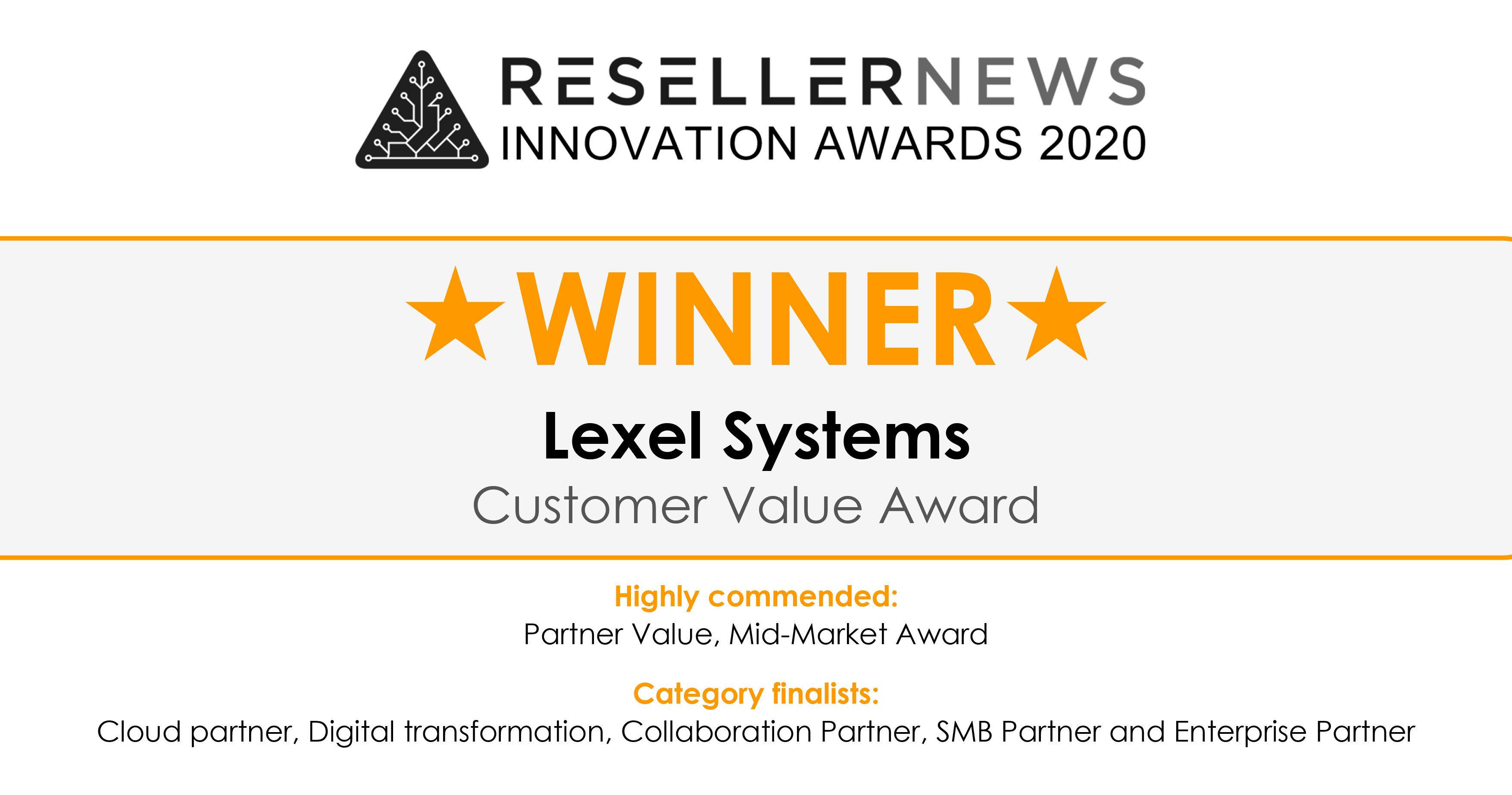Lexel-winner-at-2020-Reseller-News-Award